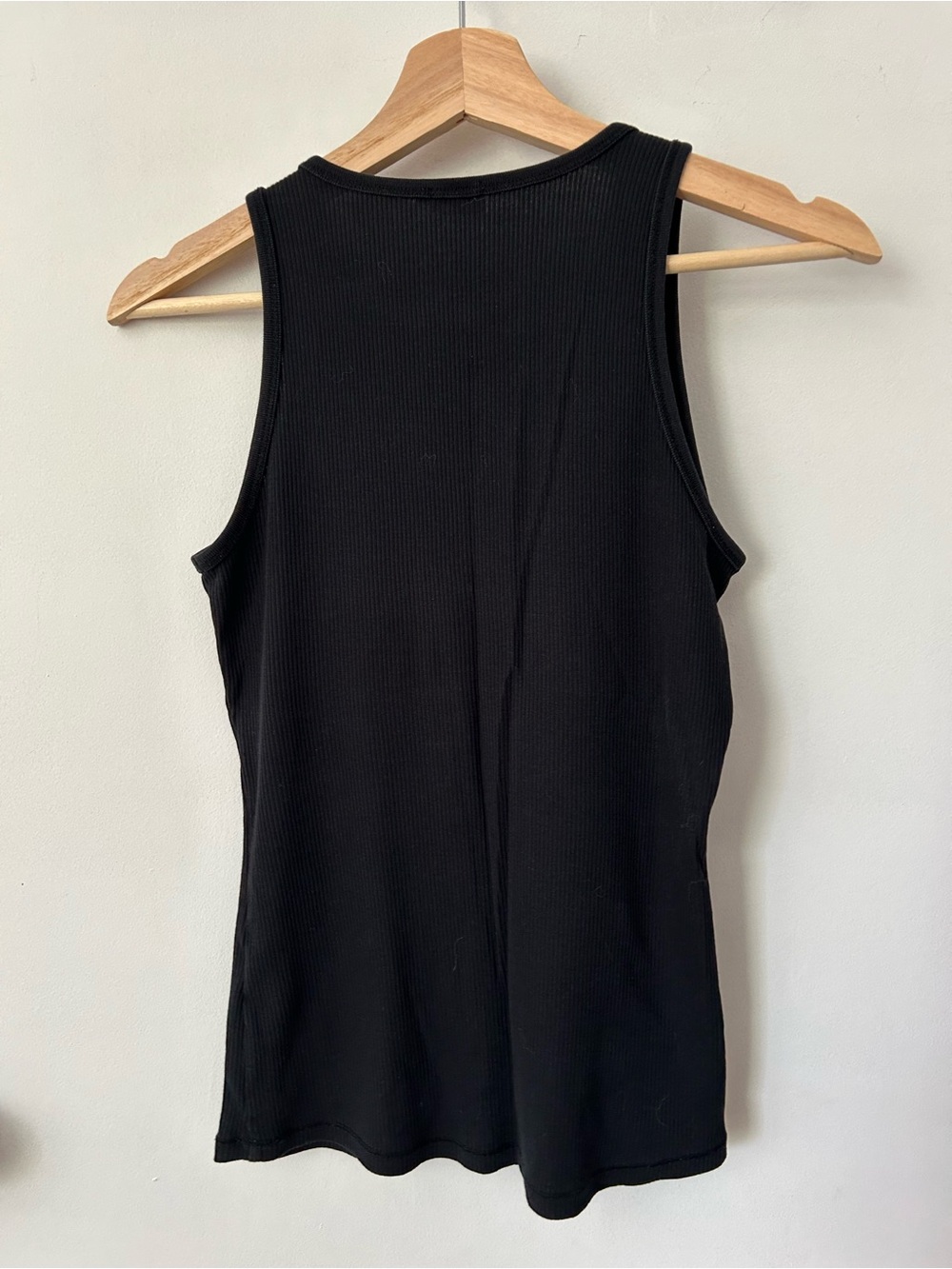 FILIPPA K BLACK RIBBED TANK TOP SIZE M - Picture 2 of 4
